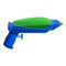 Squirt gun icon, cartoon style