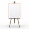 squre demo white board on pure white background