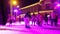 Sremska Mitrovica, Serbia December 28, 2023 City ice skating rink. Children and adults enjoy skating on a winter night
