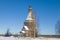 Sreteno-Mikhailovskaya church 1655 on February afternoon. Krasnaya Lyaga