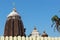 Sri jagannath temple puri south gate view closeup historical famous place with blue sky and trees in day light beautiful location