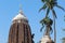 Sri jagannath temple puri south gate view closeup historical famous place with blue sky and trees in day light beautiful location