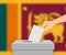Sri Lanka election banner background. Template for your design