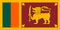 Sri Lanka flag with aspect ratio of 1:2