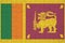 Sri Lanka flag is depicted on a folded puzzle
