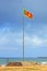 Sri Lanka Fluttering Flag