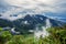 Sri Lanka landscape with mountains and jungle