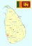 Sri Lanka map - cdr format