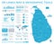 Sri Lanka Map - Info Graphic Vector Illustration