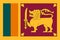 Sri Lanka national flag. Official flag of Shri Lanka accurate colors