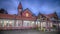 Sri Lanka, Nuwara Eliya: colonial British post office at night