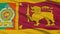 Sri Lankan Army Flag Closeup Seamless Loop