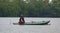 Sri Lankan river, srilankan tourism, Fisherman of lake in action when fishing on twilight, Srilankan culture and tourism.wooden