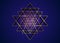 Sri Yantra, Gold Sacred geometry, symbol of Hindu tantra formed by nine interlocking triangles shape