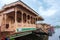 Srinagar, India - April 25, 2017 : Lifestyle in Dal lake, People living in \'House boat \' and using small boat \'Shikara \' for