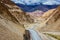 Srinagar Leh national highway NH-1 in Himalayas. Ladakh, India