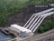 Srinagarind Dam in rainy season at Kanchanaburi province Thailand