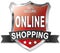 SSL 100% secure online shopping shield web icon badge