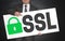 SSL poster is held by businessman