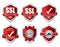 SSL Protection Secure Red Shield Vector Icon