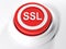 SSL red circular push button - 3D rendering