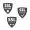 SSL secure connection banners.