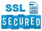 SSL - Secured Socket Layer Professional Blue With Symbol