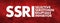 SSRI - Selective Serotonin Reuptake Inhibitor acronym, medical concept background