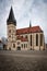 St. Aegidius Basilica in the center of Bardejov, Slovakia