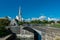 St Alban`s Church and Gefion Fountain in Copenhagen