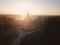 St Anne`s Chapel in Pinczow at sunset