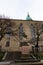 St. Annes church and Martin Luther statue in Annaberg-Buchholz