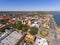 St. Augustine city aerial view, Florida, USA