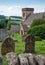 St Barnabas Anglican church, surrounded by a graveyard, in the picturesque English Cotswold village of Snowsill, Gloucestershire.