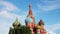 St. Basil cathedral with clouds