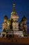 St. Basil Cathedral inthe evening. Moscow, Russia