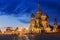 St. Basil\'s Cathedral night view