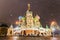 St. Basil`s Cathedral night view