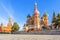 St. Basil`s Cathedral on Red Square in Moscow