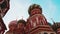 St. Basil's Cathedral on Red Square in Moscow. A close-up of the cathedral.