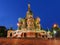 St. Basil\'s Cathedral on Red Square in Moscow, Russia. (Night vi