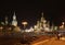 St. Basil\'s Cathedral and the Savior Tower, Moscow.