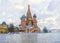 St. Basil`s Cathedral winter view