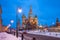 St. Basils Cathedral at night, Russia