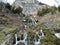 St. Beatus Waterfall or Waterfalls and cascades under the St. Beatus cave (Wasserfall bei den St. Beatus Hoehlen)