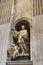 St. Cajetan Thiene statue. Interior of Saint Peter`s Basilica in Vatican