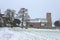 St Catherines Church Gosfield in Winter