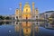 St. Charles Church (Karlskirche), Karlsplatz at night in Austria