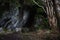 St Columba\'s Cave Detail - The Cave Entrance