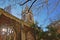 St Dunstan in the East Church Garden with a sun star in the financial district of the City of London